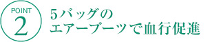 脚エアーで血行促進